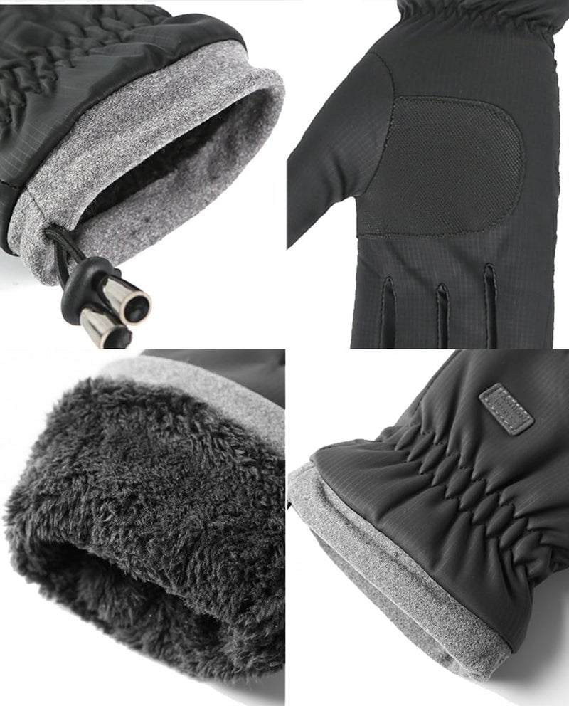 Eohak Men and Women Ski Gloves Winter Cold Weather Gloves Touchscreen Warm Waterproof Gloves for Cycling, Running, Driving, Skiing - Image 3